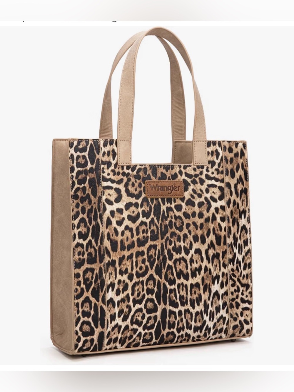 Wrangler Wildside Cheetah Tote Bag Medium Top-handdle Handbag